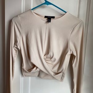 Long sleeve Forever 21 crop top